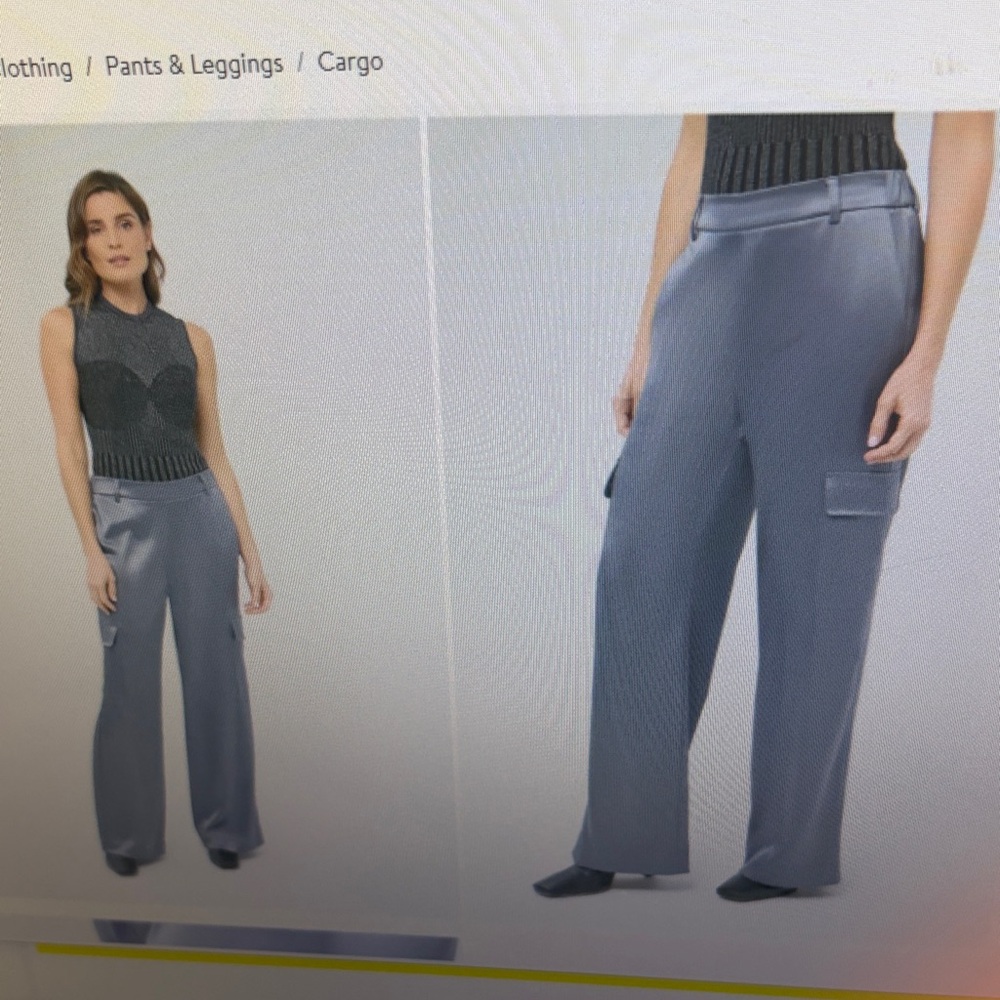 Anatomie black Wide-Leg Cargo Pants in black